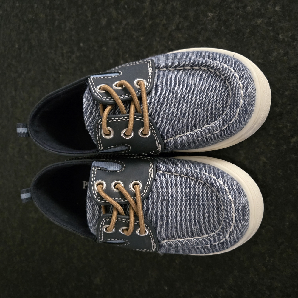 Navy and White Boat Shoes